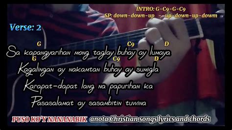 Puso koy nananabik lyrics and chords by walang kapantay